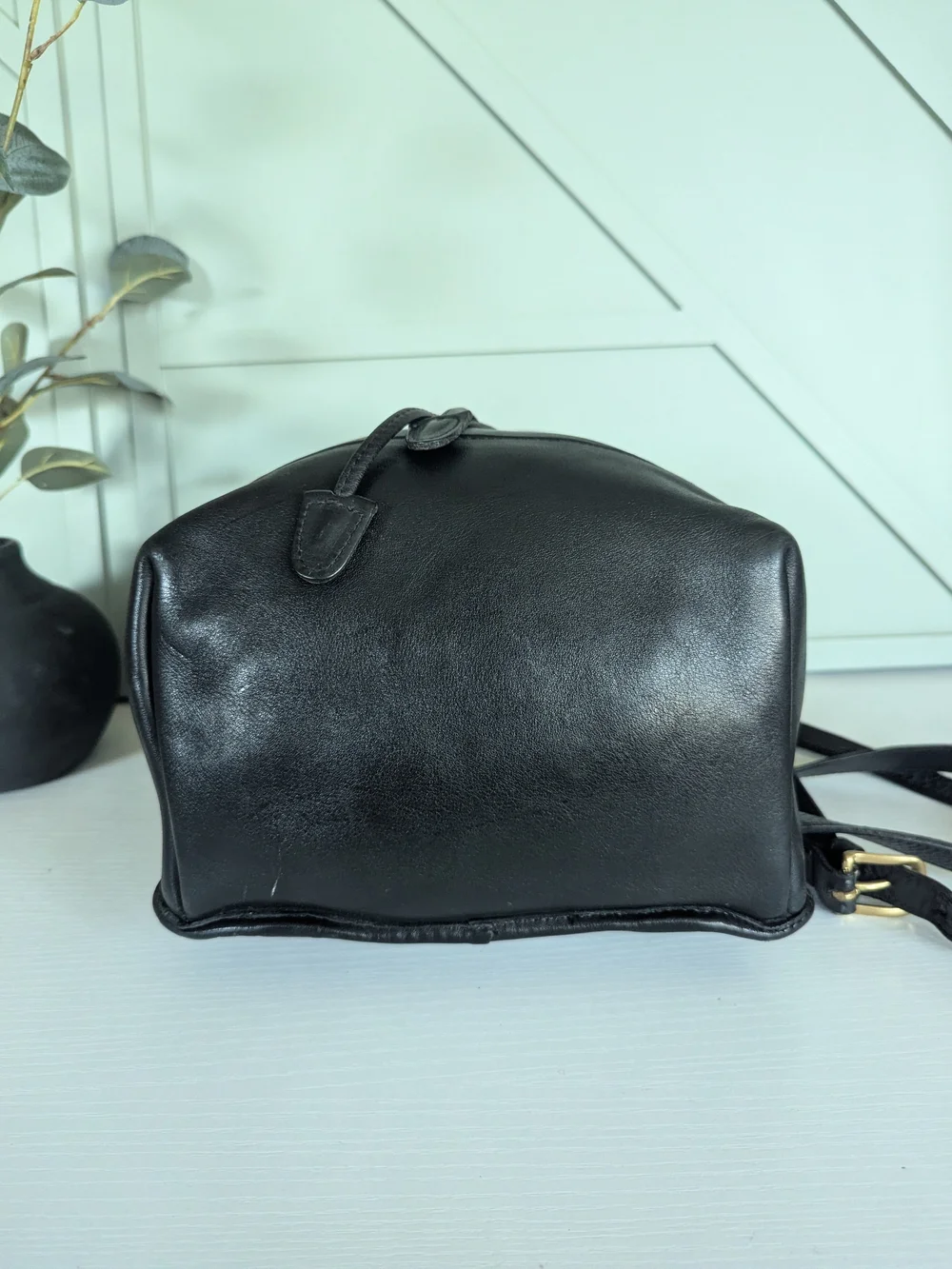 Vintage Coach Leather Mini Daypack Backpack